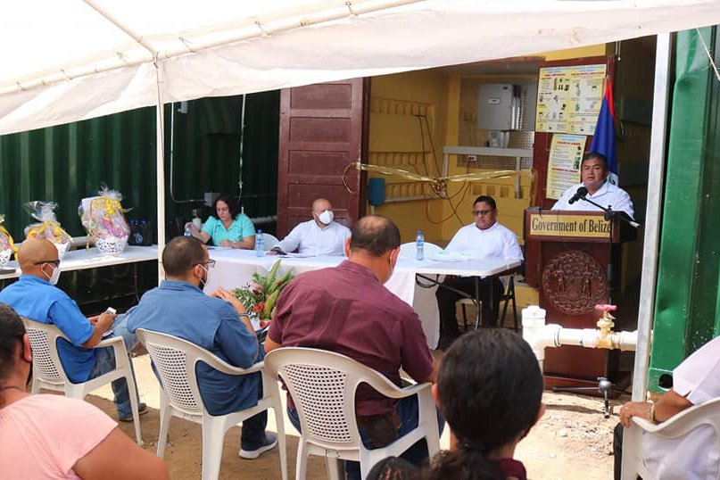 Inauguration ceremony for the rehabilitation of the bullet tree falls rural water system